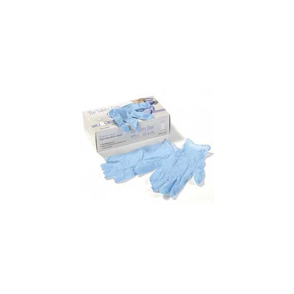 Safety Zone Disposable Gloves, 5 mil, Nitrile, Powder-Free, M, 100 PK, Blue GNPR-MD-1M - main